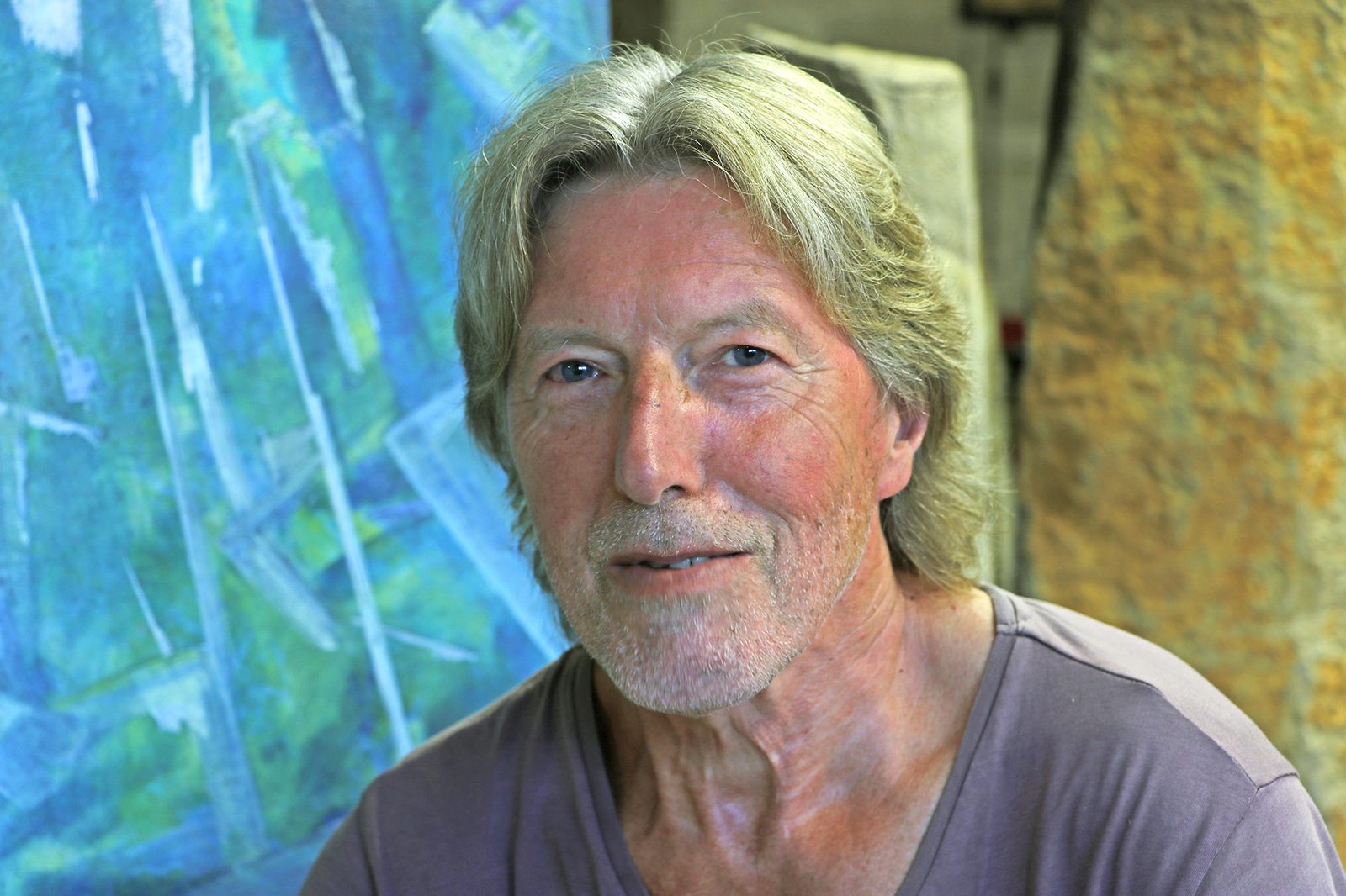 Harald Wicht im Atelier